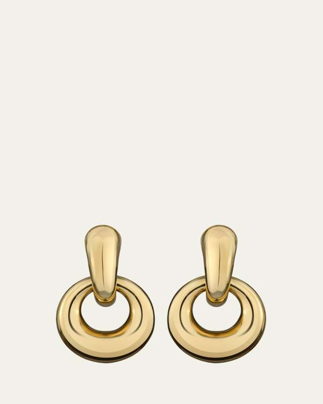 Ultimate 18K Yellow Gold Hoop Drop Earrings
